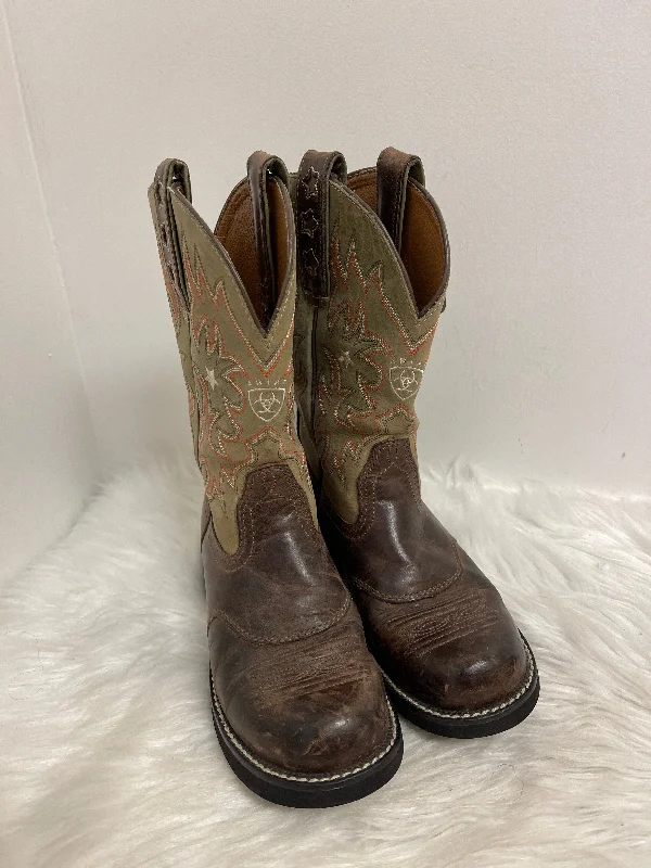 Boots Western By Ariat In Brown, Size: 6