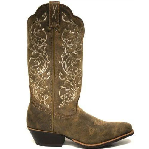 Women's Twisted X Brown Bomber Round Western Boot (Bomber) Women's Twisted X Brown Bomber Round Western Boot (Bomber)