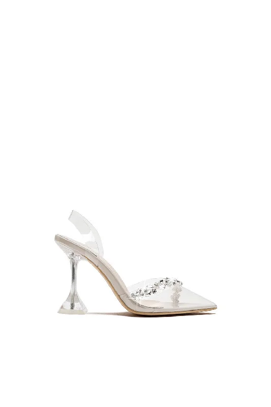 Slip On Slingback Pointed Toe Sandal