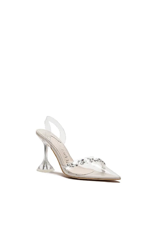 Slip On Slingback Pointed Toe Sandal