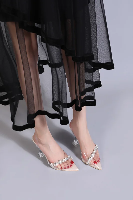 Slip On Slingback Pointed Toe Sandal