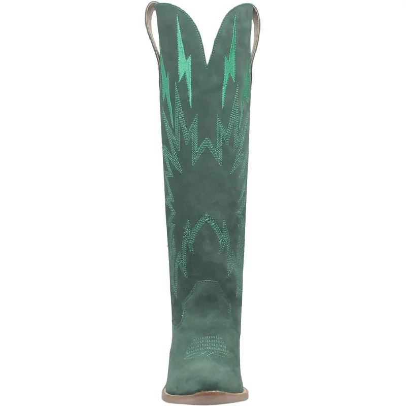 Dingo Women's Thunder Road Suede Boot in Green Dingo Women's Thunder Road Suede Boot in Green