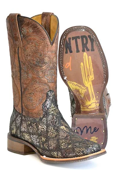 Tin Haul Women's Paisley Python Boot