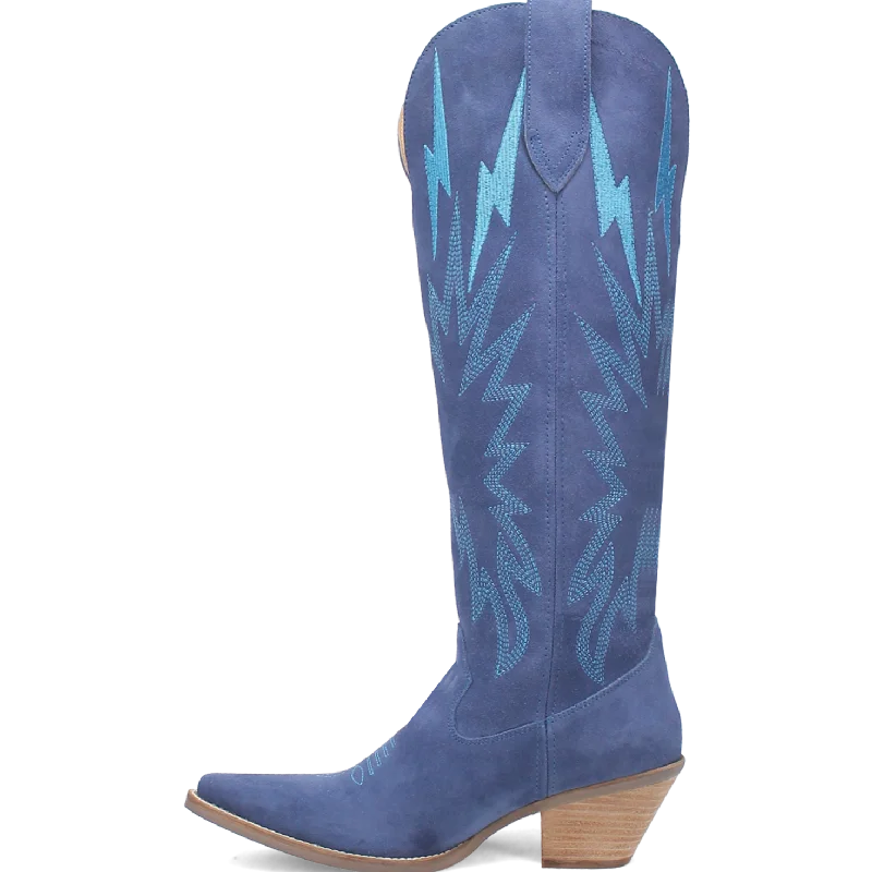 Dingo Women's Thunder Road Suede Boot in Blue Dingo Women's Thunder Road Suede Boot in Blue