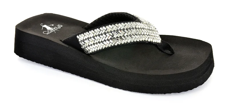 Corky's Donna Clear Rhinestone Flip Flop