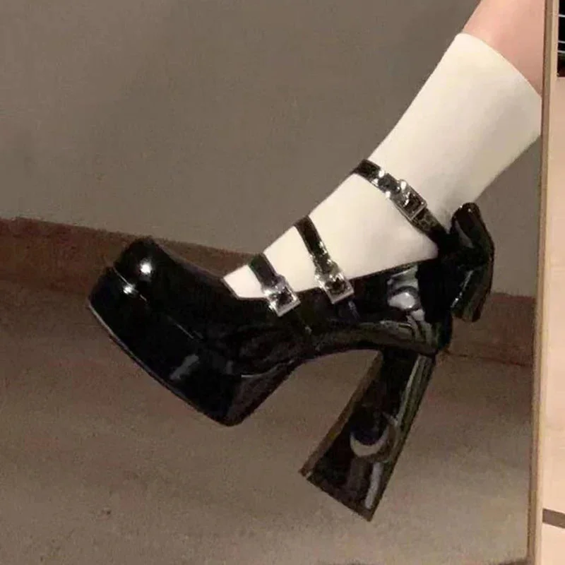 Lolita heeled shoes - black