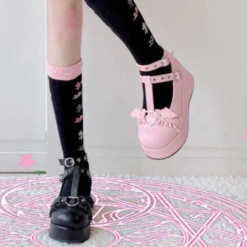 Marry Janes style gothic boots