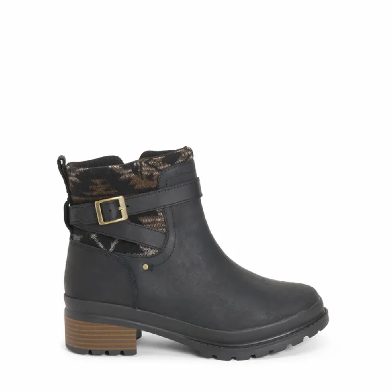 Muck Footwear Women LIBERTY ANKLE ZIP BLACK/HORSE BLANKET