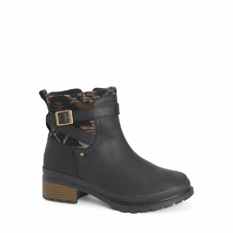 Muck Footwear Women LIBERTY ANKLE ZIP BLACK/HORSE BLANKET