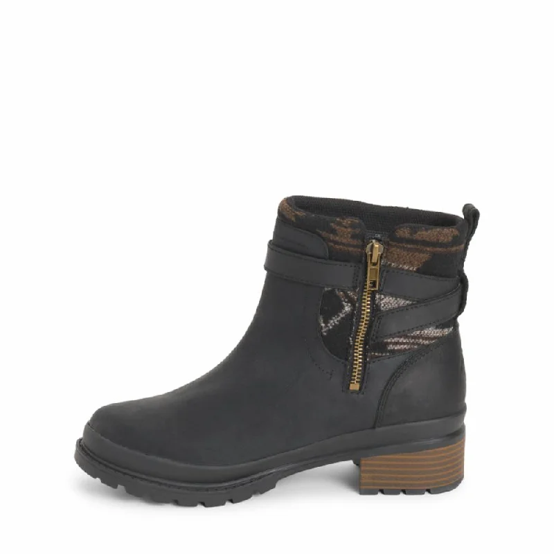 Muck Footwear Women LIBERTY ANKLE ZIP BLACK/HORSE BLANKET