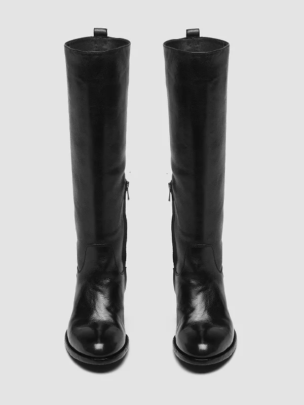DENNER 116 - Black Leather Zip Boots DENNER 116 - Black Leather Zip Boots