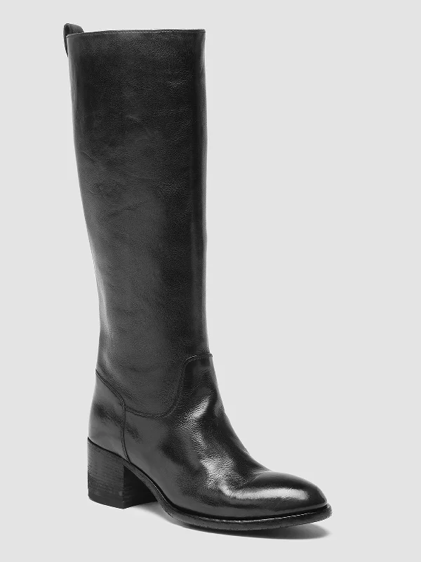 DENNER 116 - Black Leather Zip Boots DENNER 116 - Black Leather Zip Boots
