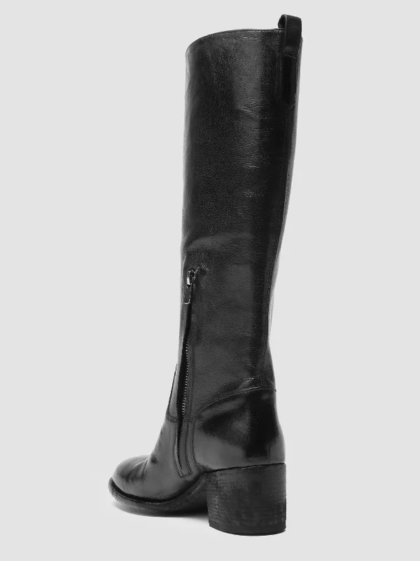 DENNER 116 - Black Leather Zip Boots DENNER 116 - Black Leather Zip Boots