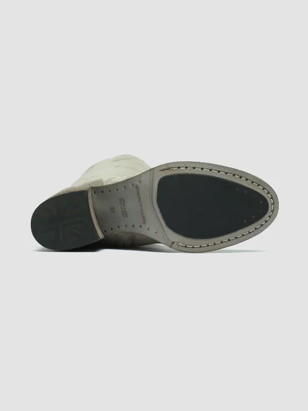 DENNER 116 - Gray Suede Zip Boots DENNER 116 - Gray Suede Zip Boots