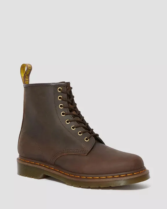 1460 Dark Brown Crazy Horse Leather Dr. Marten 8 Eye Boots