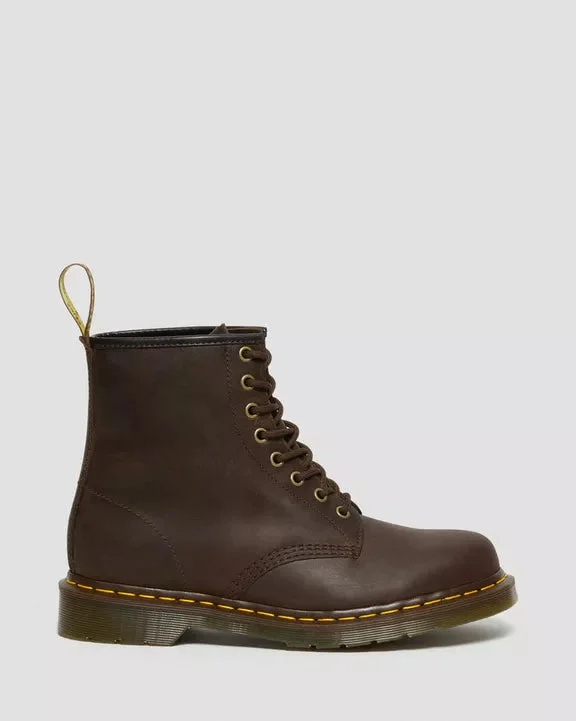 1460 Dark Brown Crazy Horse Leather Dr. Marten 8 Eye Boots
