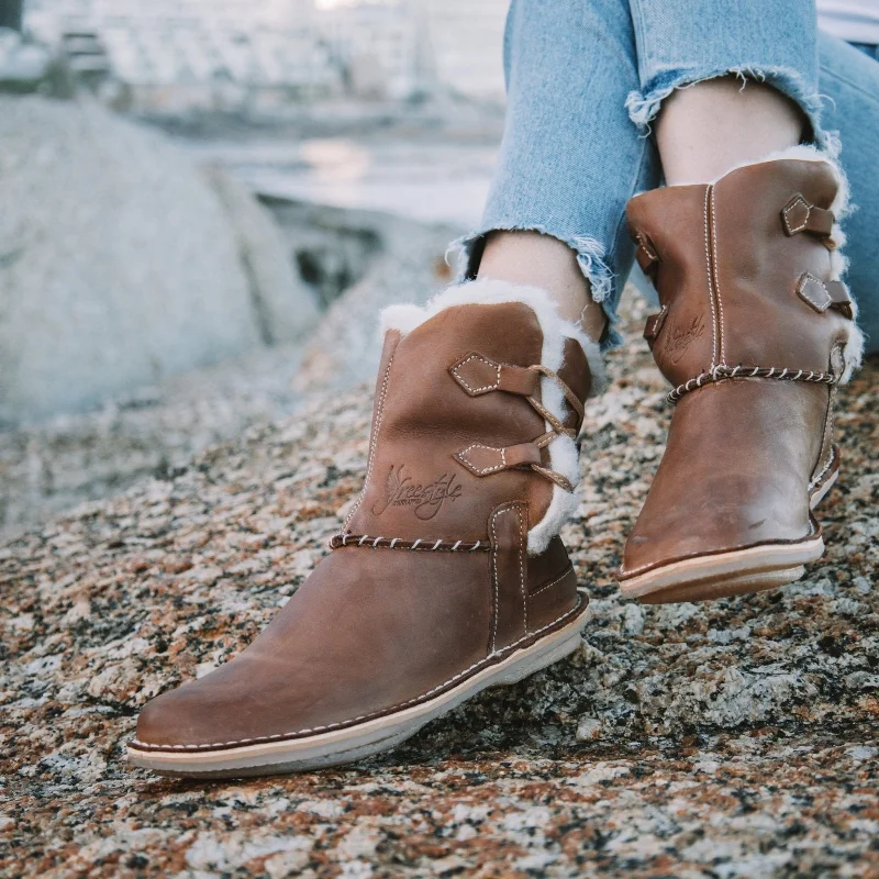 Freestyle Annabelle Locally Handcrafted 100% wool-lined premium leather boot