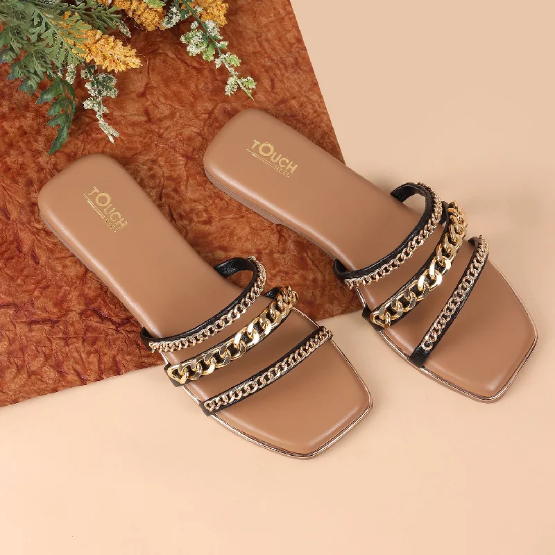 Elegant Studded Leather Block Heel Sandals