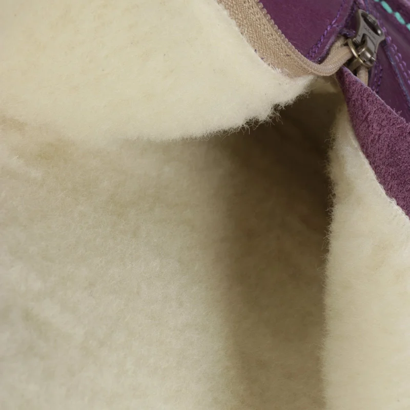 Eskimo 100% Wool-Lined Ladies Premium Leather Boot - Onspan Purple