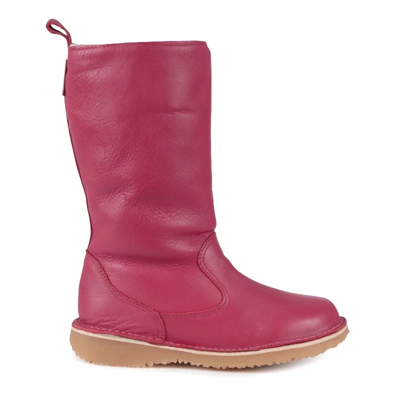 Eskimo 100% Wool-Lined Ladies Premium Leather Boot - Onspan Cerise