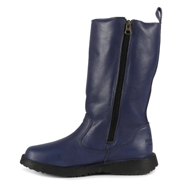 Eskimo 100% Wool-Lined Ladies Premium Leather Boot - Onspan Cobalt Blue