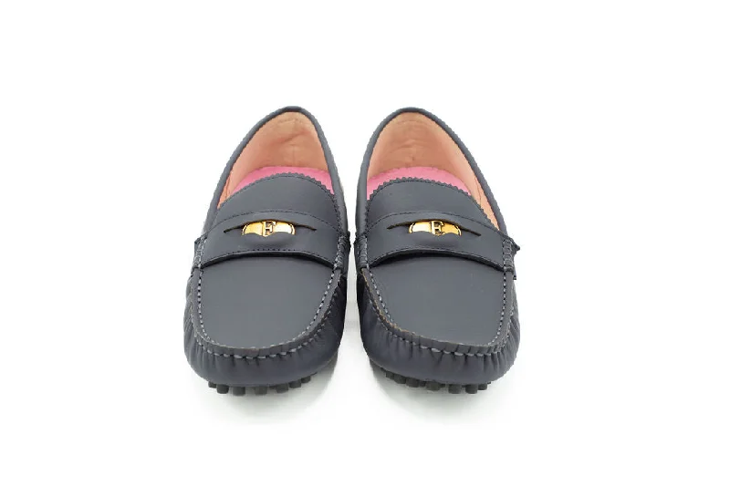 Jill Navy Gum Leather Jill Navy Gum Leather