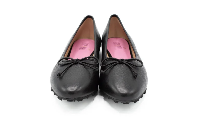 Nacter Black Grain Leather Black Sole Nacter Black Grain Leather Black Sole