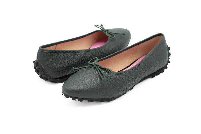 Nacter Green Grain Leather Black Sole Nacter Green Grain Leather Black Sole