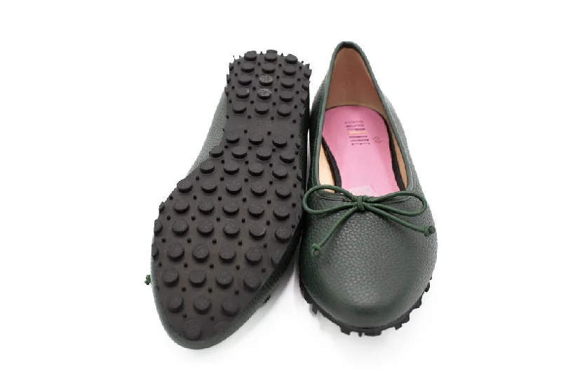 Nacter Green Grain Leather Black Sole Nacter Green Grain Leather Black Sole