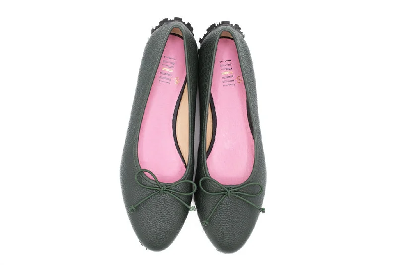 Nacter Green Grain Leather Black Sole Nacter Green Grain Leather Black Sole