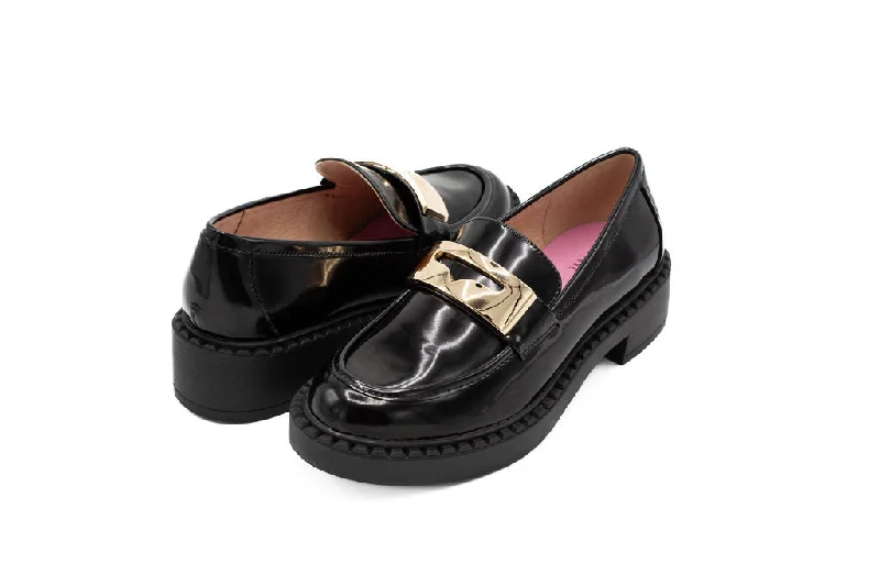 Rev Black Shiny Leather Rev Black Shiny Leather