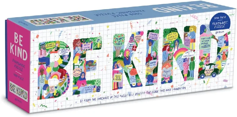 Be Kind Panoramic Puzzle
