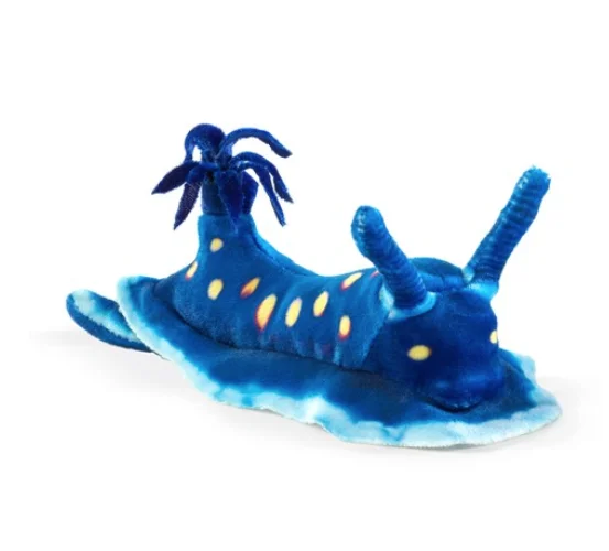 Blue Nudibranch Finger Puppet