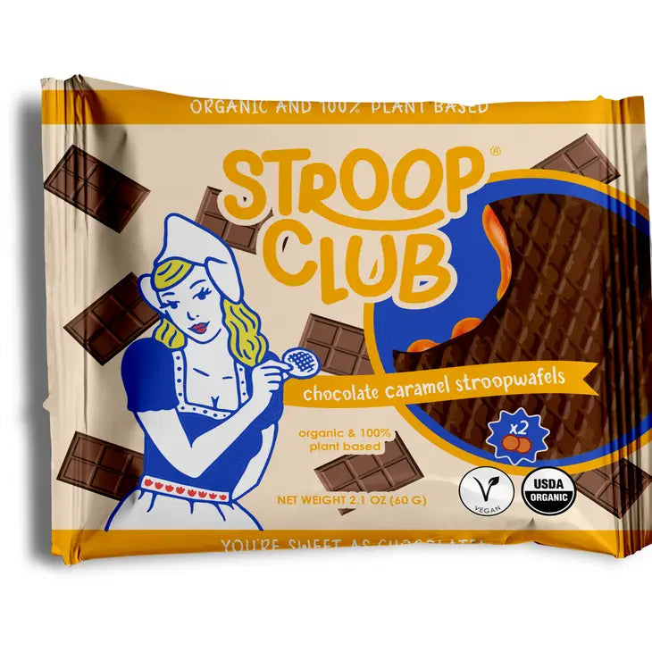 Chocolate Caramel Organic & Plant-based Stroopwafel