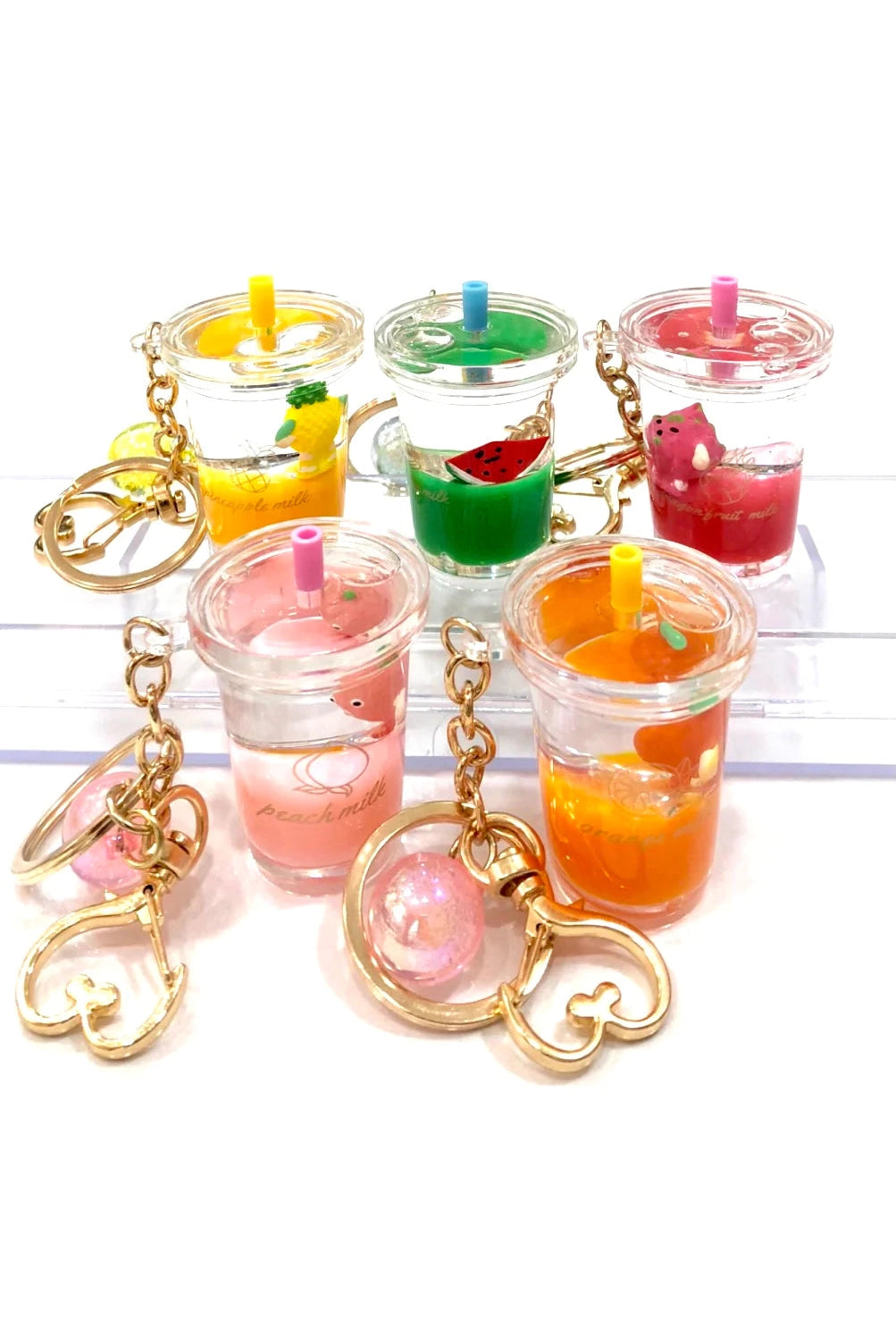 Icy Fruit Boba Keyring