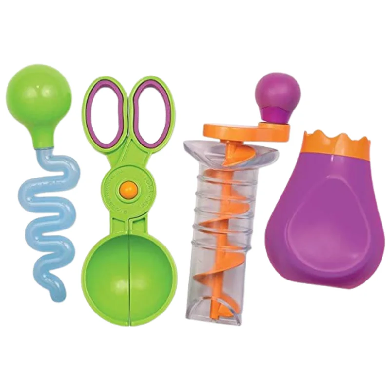 Learning Resources Sand and Water Fine Motor Tool Set of 4 by Learning Resources Science Range Bath Toys Early Science STEM Toys 3yrs+