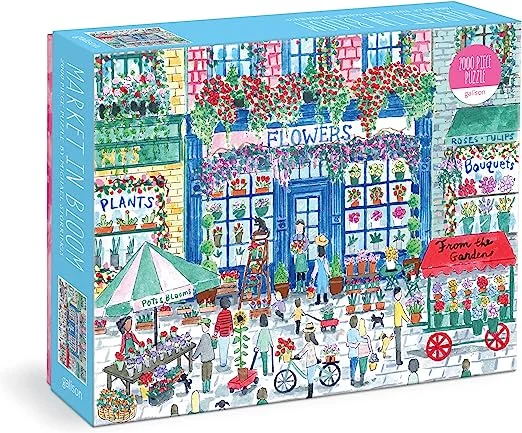 Galison Michael Storrings Market in Bloom 2000 Piece Puzzle