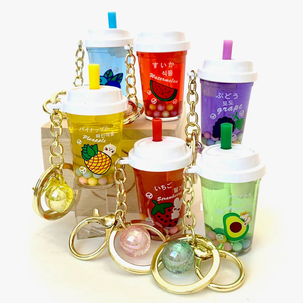 Double Cover Fruit Cup Keyring