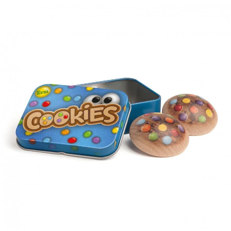 Erzi cookies in a tin