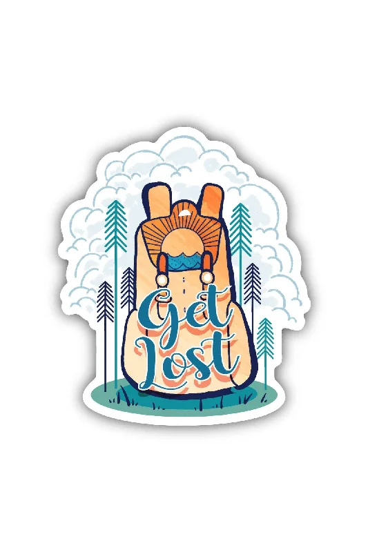 Get Lost Backpack Travel Sticker
