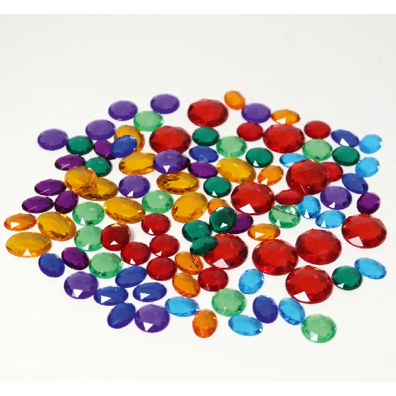 Grimm's 100 Small Acrylic Glitter Stones