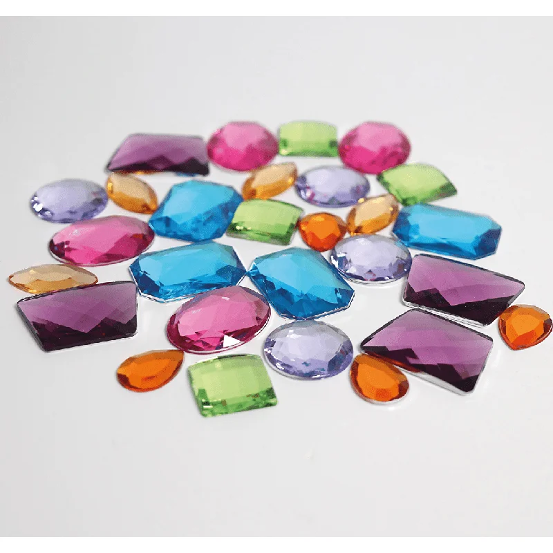 Grimm's 28 Giant Acrylic Glitter Stones