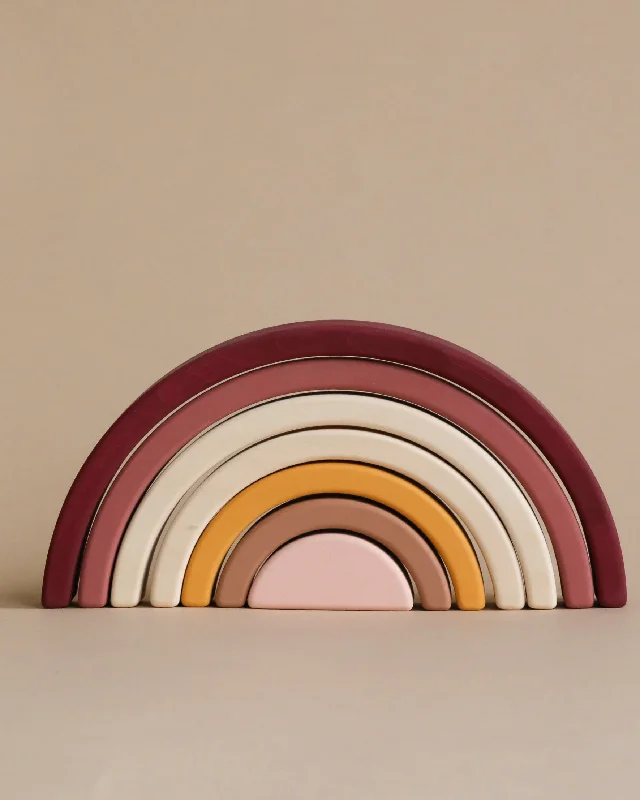 Handmade Rainbow Stacker - Pink