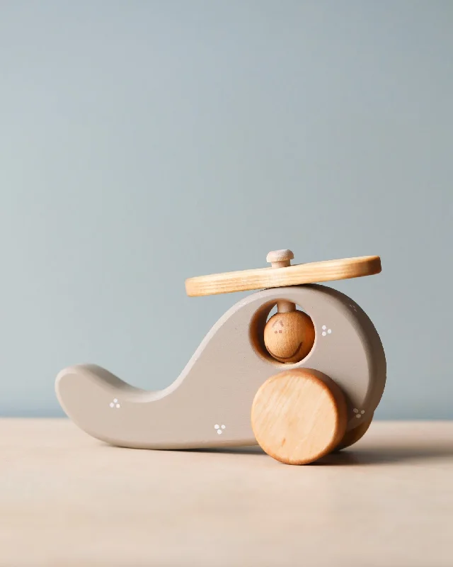 Handmade Wooden Helicopter