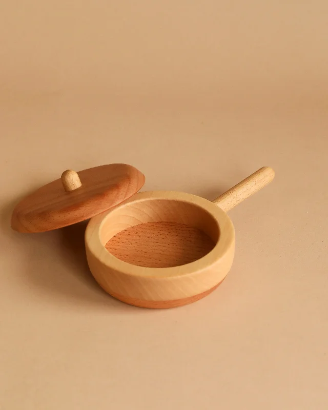 Handmade Wooden Pretend Pan