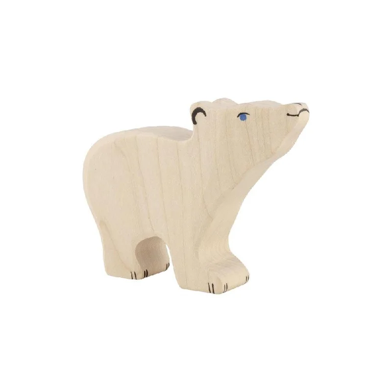 Holztiger small polar bear with head raised