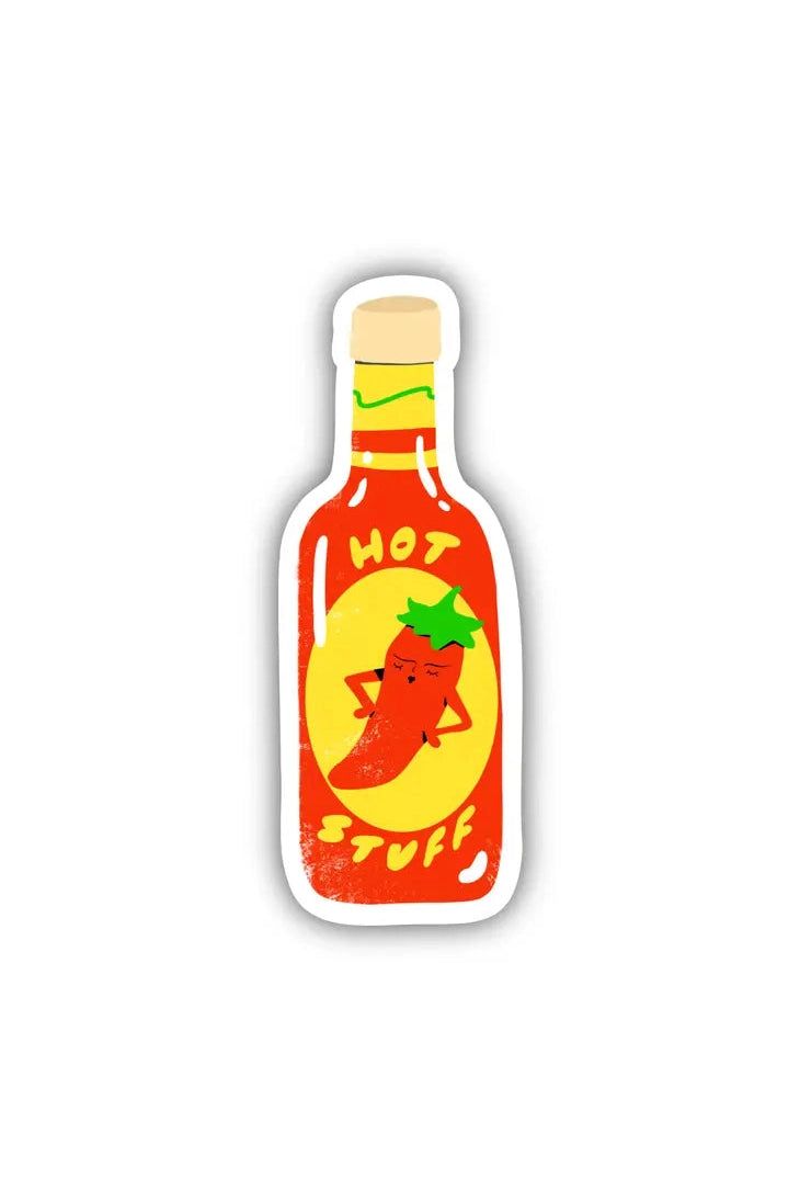 Hot Stuff Food Pun Sticker
