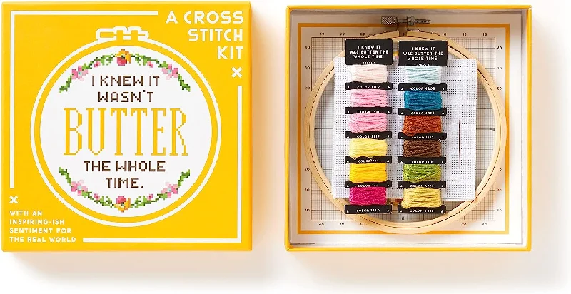 I Knew It Wasn't Butter Cross Stitch