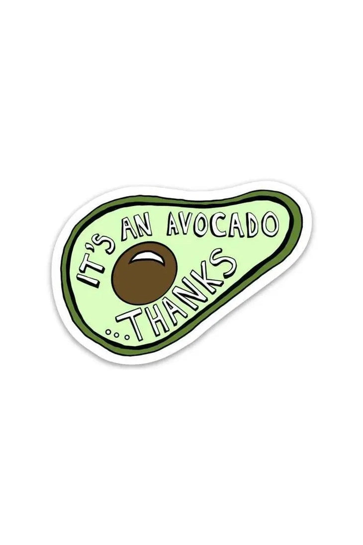 It's an Avocado Thanks Sticker