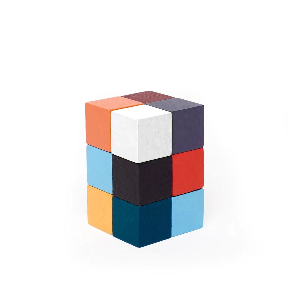 Kikkerland elastic cube 3D wooden puzzle
